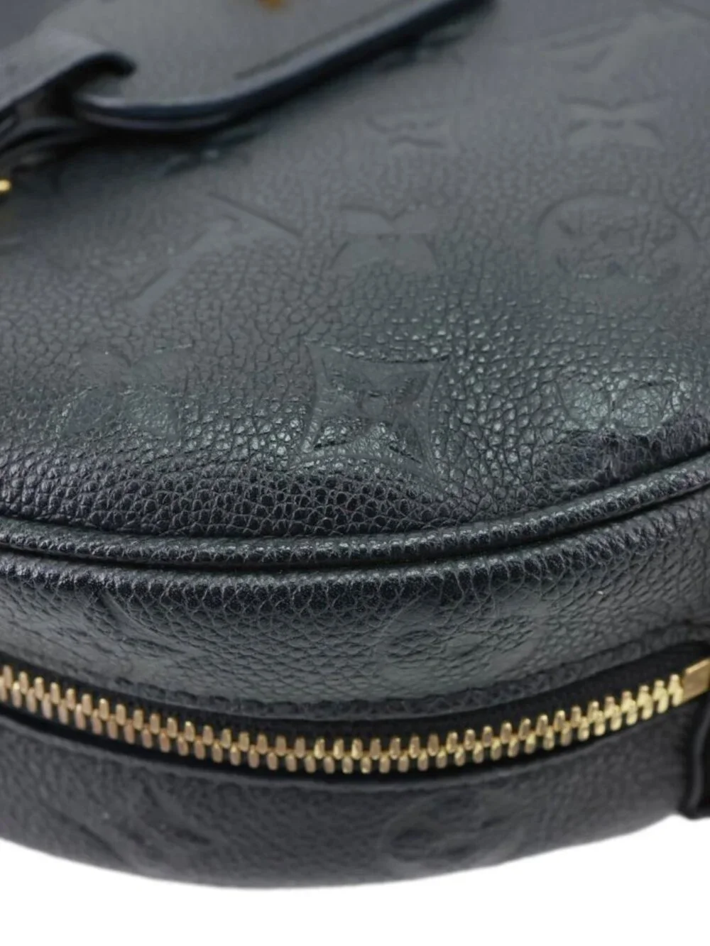Louis Vuitton Boite Chapeau Souple MM Monogram Empreinte Shoulder Bag Black